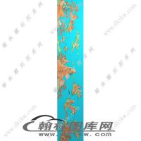 罗汉床山水扶手精雕图（EDG-326）