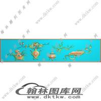 冰裂立屏花瓶精雕图（RNG-566）