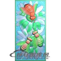 勤劳的蜜蜂精雕图（XJD-673）