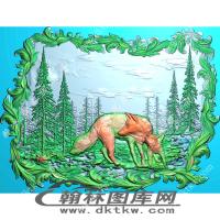 森林狼精雕图（XJD-676）