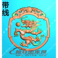 龙挂件精雕图（XJD-004）