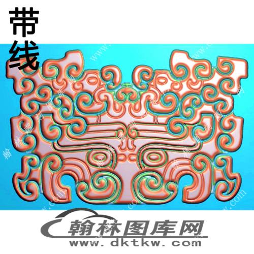 仿古花纹 精雕图（XJD-071）