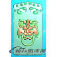 仿古兽牌头精雕图（XJD-141）