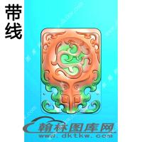 仿龙兽头精雕图（XJD-176）