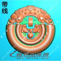 圆牌镂空蝙蝠 带线精雕图（XJD-242）