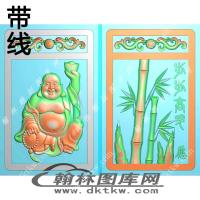 弥勒佛挂件精雕图（XJD-266）