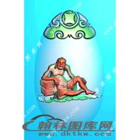 坐姿神佛精雕图（XJD-291）