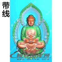 坐姿神佛精雕图（XJD-302）