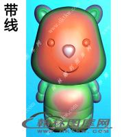 卡通狗挂件精雕图（XJD-541）