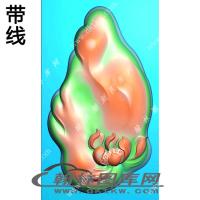 随型牌底挂件精雕图（XJD-499）