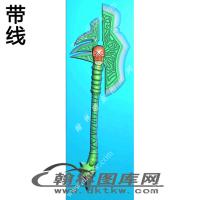 宝剑007挂件精雕图（XJD-404）
