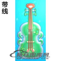 吉他音乐挂件精雕图（XJD-415）