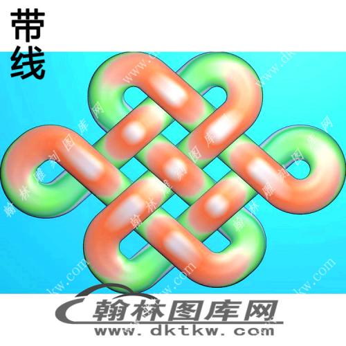 中国结盘长挂件精雕图（XJD-472）