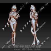 娜美圣诞妆动漫角色美女立体圆雕图（DWG-038）