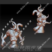 牛头猎人魔兽立体圆雕图（SKT-788）