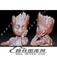 小树人格鲁特雕塑立体圆雕图（YDS-731）