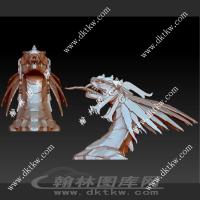 羽蛇神立体圆雕图（SKT-571）
