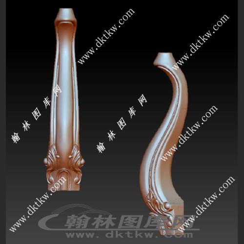 三人茶几脚立体圆雕图（OMG-309）