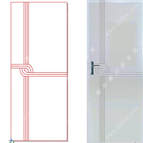 文泰木门精雕图（DK-730）