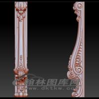 壁炉边脚立体圆雕图（OMG-699）