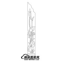 墓碑抱鼓耳朵花草莲花文泰矢量线稿(MBBG-671)