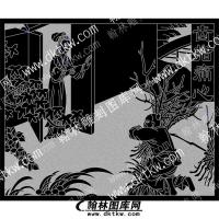 墓碑 其他 二十四孝齿指痛心线雕图（MBXD-143）