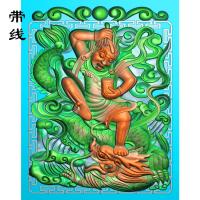 降龙罗汉(LH-011)46牌带线精雕图