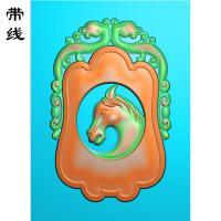 5008草龙镂空马头精雕图有线(QSP-005)