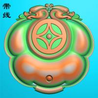 双龙如意壁精雕图有线(QSP-073)