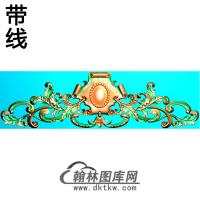 帽顶洋花精雕图（MDH-221）