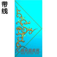 长方形洋花精雕图（CYH-026）