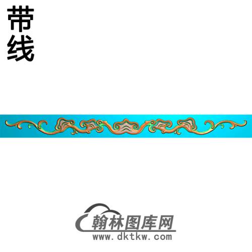 长条洋花精雕图（CTH-001）