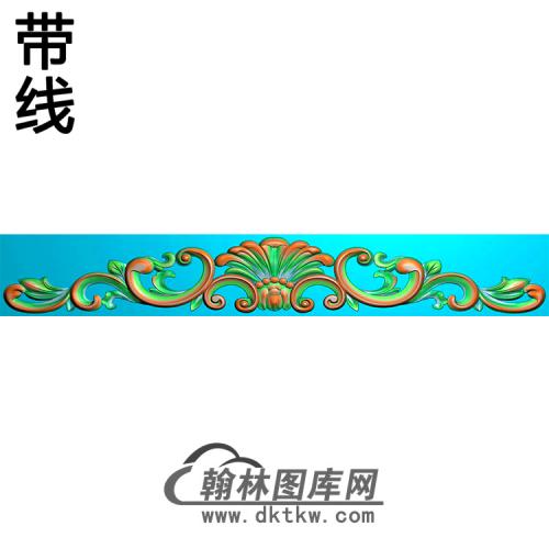 长条洋花精雕图（CTH-189）