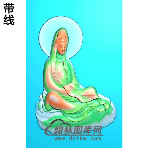 式坐石观音菩萨精品挂件（ZGY-313)