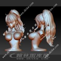 海贼王娜美半身像 立体圆雕图（DWG-020）