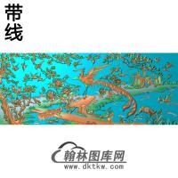 FH-327百鸟朝凤精雕图（HNF-016）