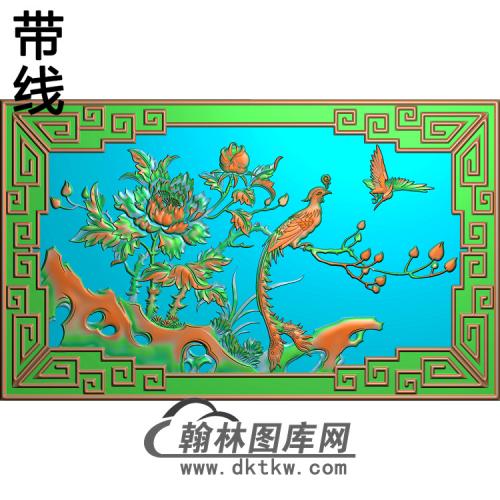 凤凰后板gai精雕图（HNF-044）