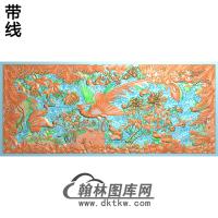 牡丹凤精雕图（HNF-057）