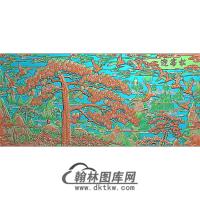 SH-252-迎客松鹤精雕图（SH-299）