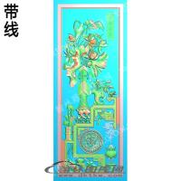 连年有余带线精雕图(ZSHN-0711)