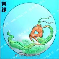 孙悟空挂件精雕带线1（GDR-090）