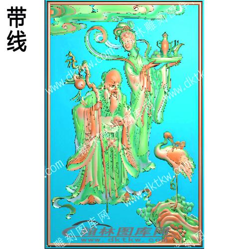 福禄寿三星带线3（QTG-118）