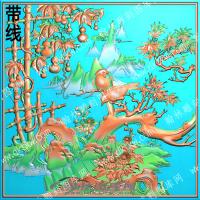 福禄万代菊花葫芦橱柜带线（QTG-120）