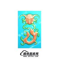 仿古兽牌兽头龙(FLF-193)
