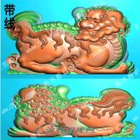 卧坐双面狮子带线(QDW-017)