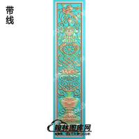 藏式八宝立体组合花鸟精雕图（ZSBB-00-18)
