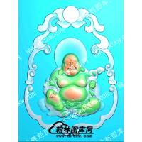 仿古花边弥勒佛牌(FSP-131)