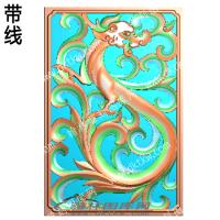 仿古镂空龙牌子带线2(FSP-142)