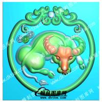 仿古生肖牛锁牌（QTG-229）