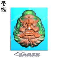 张飞头像挂件带线（QTG-320）